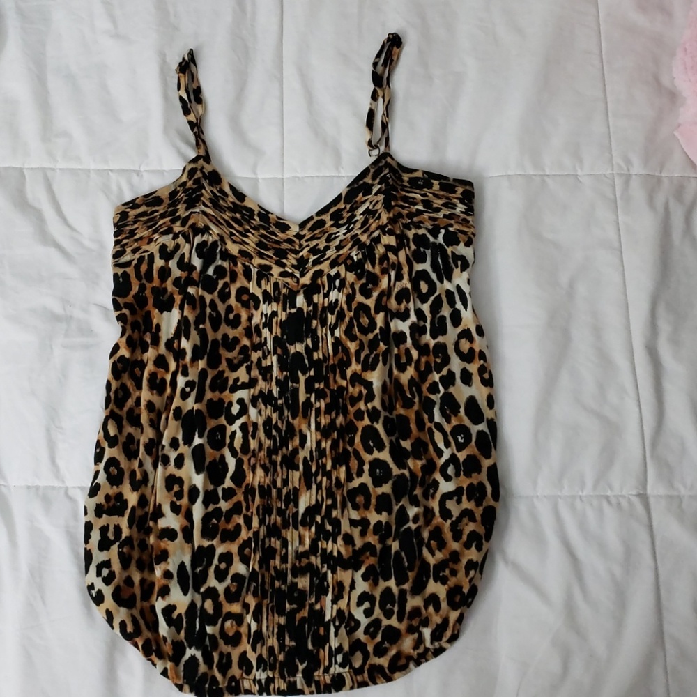 Express cheetah print blouse